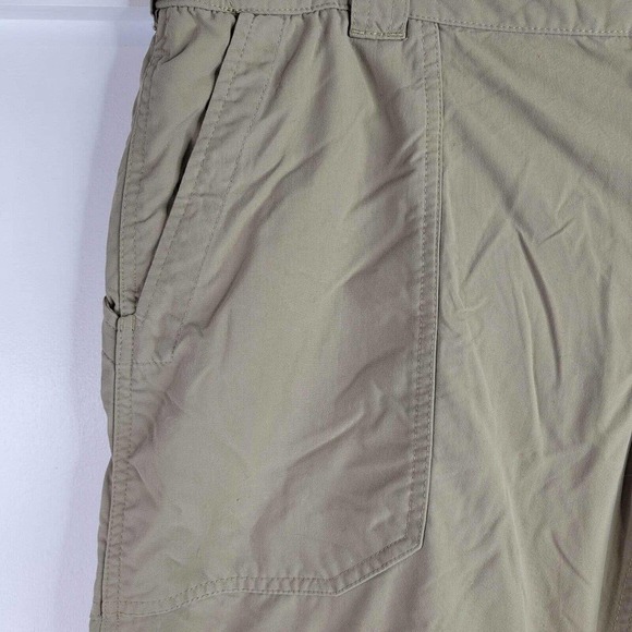 LL Bean Nylon Hiking Pants Convertible Shorts Tan Size L Short 38X29 - Picture 6 of 14